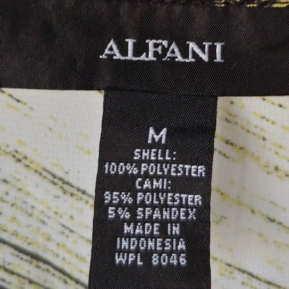 *SOLD* Alfani Multi Colored Blouse with Tank - Picture 4 of 4